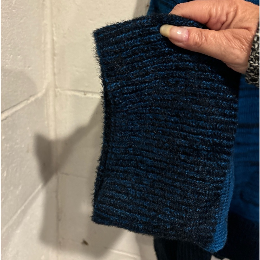 Style & Co blue marled sweater tunic - Picture 3 of 5